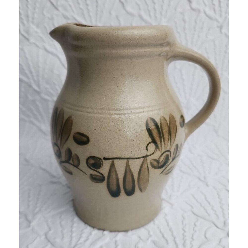 BBP Beaumont Brothers Pottery Pitcher Salt‎ Glaze Stoneware Rustic Primitive